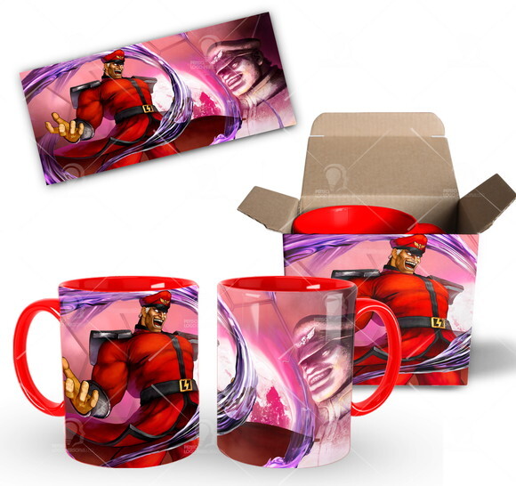Caneca Personalizada Game Street Fighter Blson + Caixinha