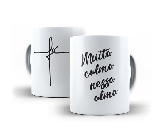 Caneca Personalizada Gospel Jesus Cristomuita Calma #07