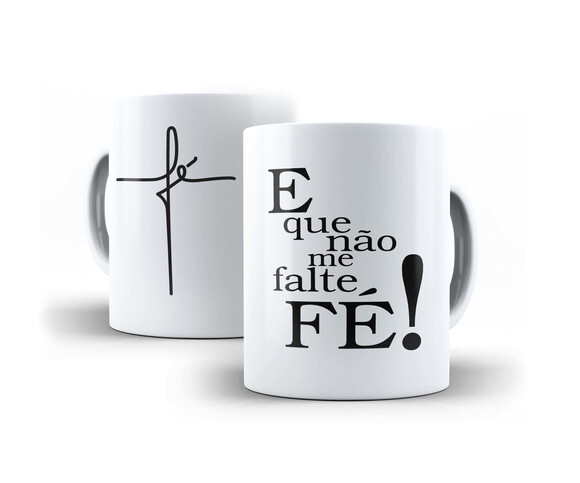 Caneca Personalizada Gospel Jesus Cristo Fé #08