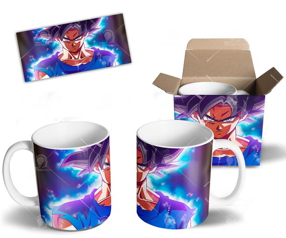Caneca Personalizada Goku Instinto Superior + Caixinha