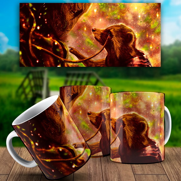 Caneca Personalizada Groot VIngadores + Caixinha