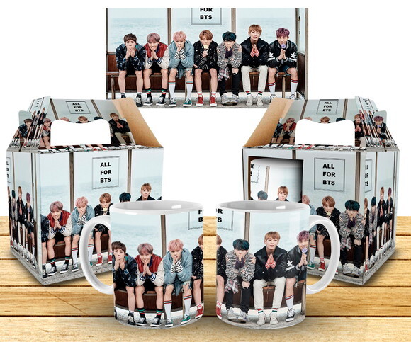 Caneca Personalizada Grupo Bts Kpop + Caixinha #5