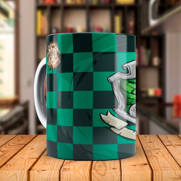 Caneca Personalizada Harry Potter Sonserina com Nome