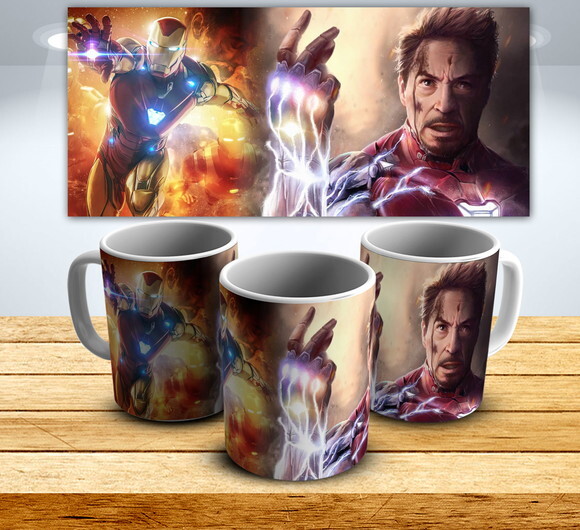 Caneca Personalizada Homem De Ferro Marvel + Caixinha