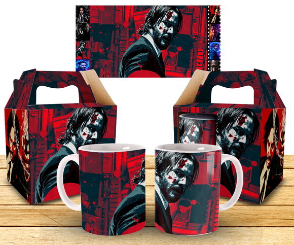 Caneca Personalizada John Wick + Caixinha !! Mod 004