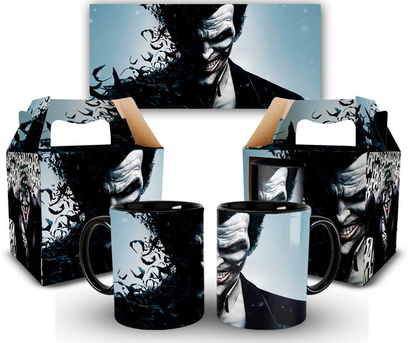 Caneca Personalizada Liga da Justiça Coringa + Caixa 1 unida