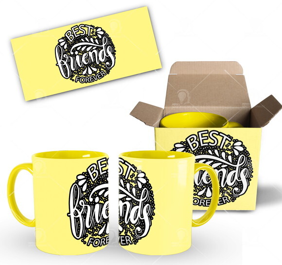 Caneca Personalizada Melhores amigas Best Friends Forever