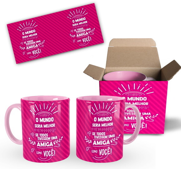 Caneca Personalizada Melhores amigas Best Friends - Mod 004