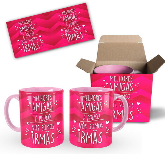 Caneca Personalizada Melhores amigas Best Friends - Mod 001