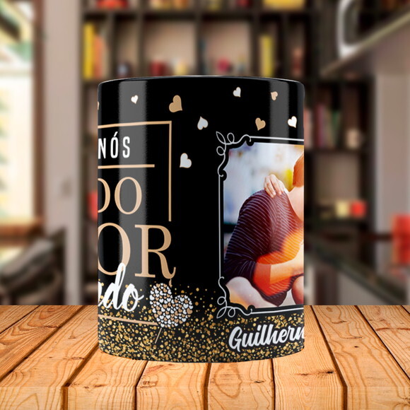 Caneca Personalizada Namorados para Nós com Foto e Nome