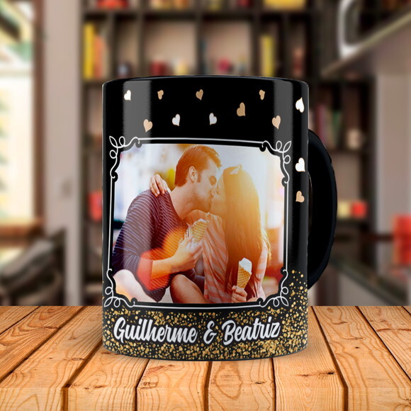 Caneca Personalizada Namorados para Nós com Foto e Nome