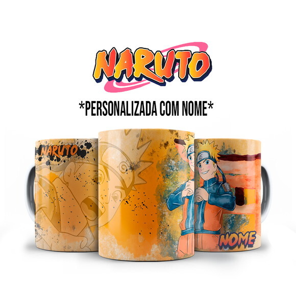 Caneca Personalizada Naruto com Nome