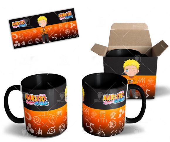 Caneca Personalizada Naruto Hokage + Caixinha