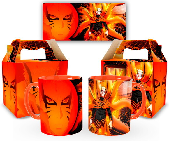 Caneca Personalizada Naruto modo Barion + Caixa