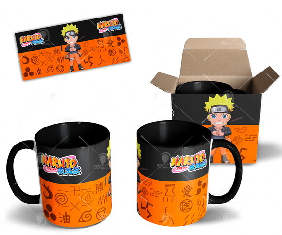 Caneca Personalizada Naruto Shippuden + Caixinha