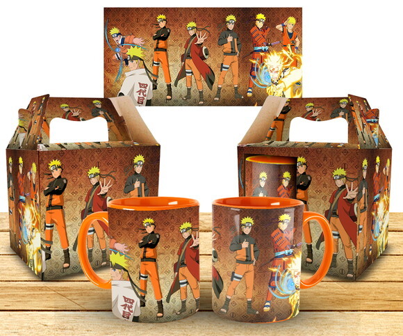 Caneca Personalizada Naruto Shippuden + Caixinha
