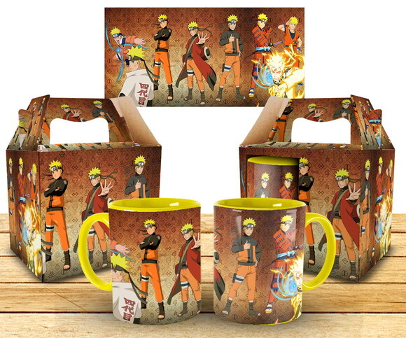 Caneca Personalizada Naruto Shippuden + Caixinha