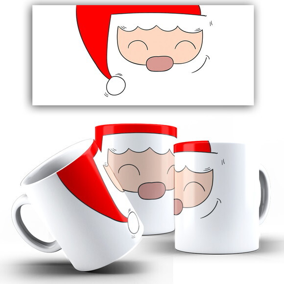 Caneca Personalizada Natal Papai Noel + Caixinha Noel mod 05