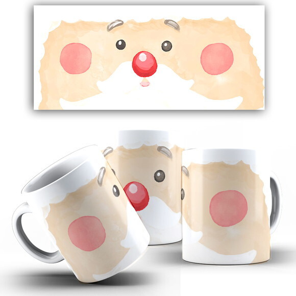 Caneca Personalizada Natal Papai Noel + Caixinha Noel mod 06