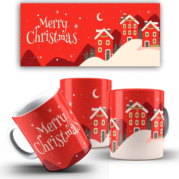 Caneca Personalizada Natal Papai Noel + Caixinha Noel mod 11