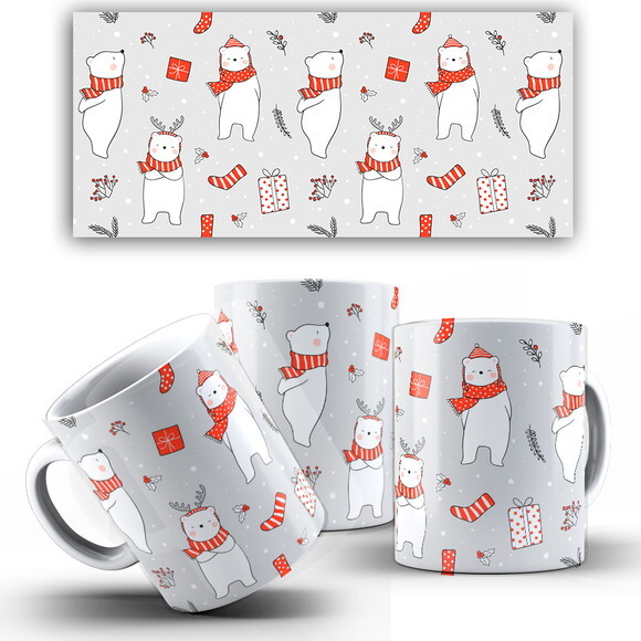 Caneca Personalizada Natal Papai Noel + Caixinha Noel mod 25