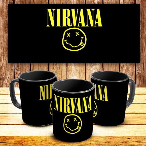 Caneca Personalizada Nirvana + Almochaveiro + Caixinha #1!!