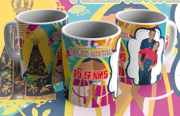 Caneca Personalizada Nossa Senhora + sua Foto + Caixinha !!!