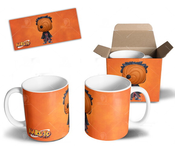 Caneca Personalizada Obito Uchiha Funko + Caixinha