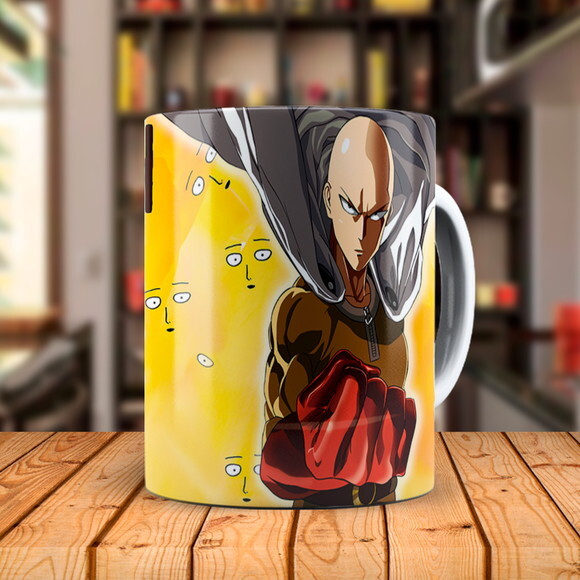 Caneca Personalizada One punch Saitama com Nome