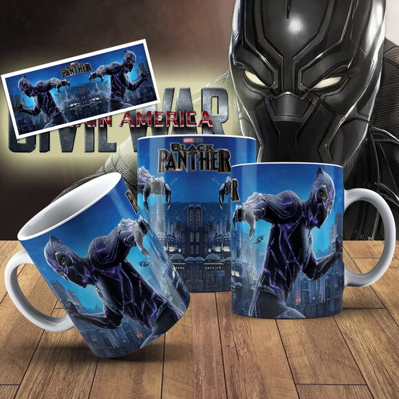 Caneca Personalizada Pantera Negra + Cx #3!!