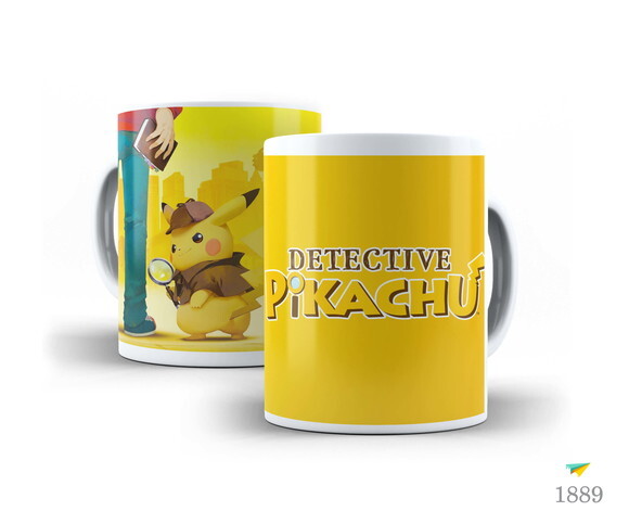 Caneca Personalizada Pokémon Pikachu Detetive + Cx #18!!