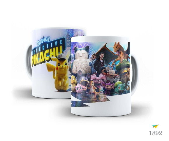 Caneca Personalizada Pokémon Pikachu Detetive + Cx #21!!