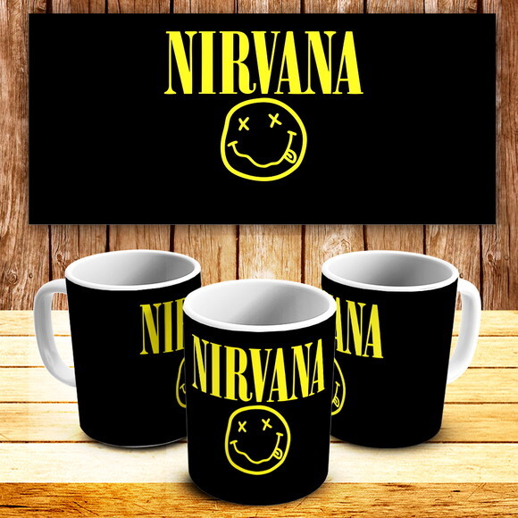 Caneca Personalizada Porcelana Nirvana Banda Rock #2!!