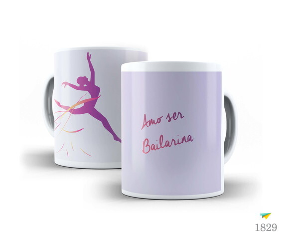 Caneca Personalizada Profissão Bailarina Arte #02