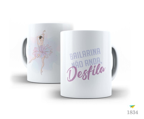 Caneca Personalizada Profissão Bailarina Arte #07