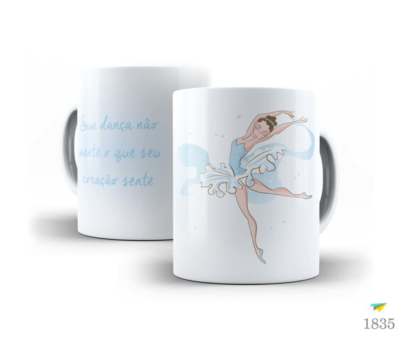 Caneca Personalizada Profissão Bailarina Arte #08