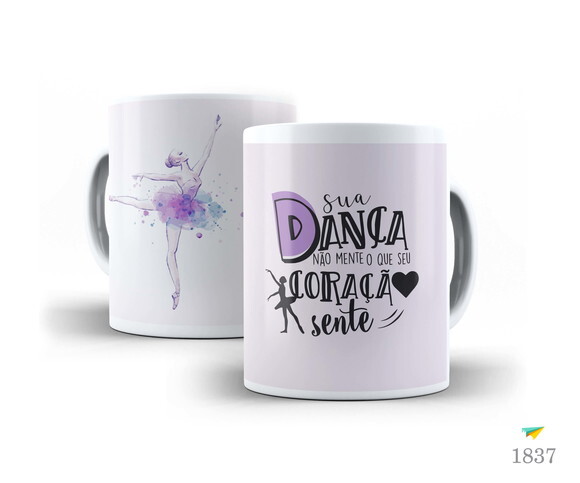Caneca Personalizada Profissão Bailarina Arte #10