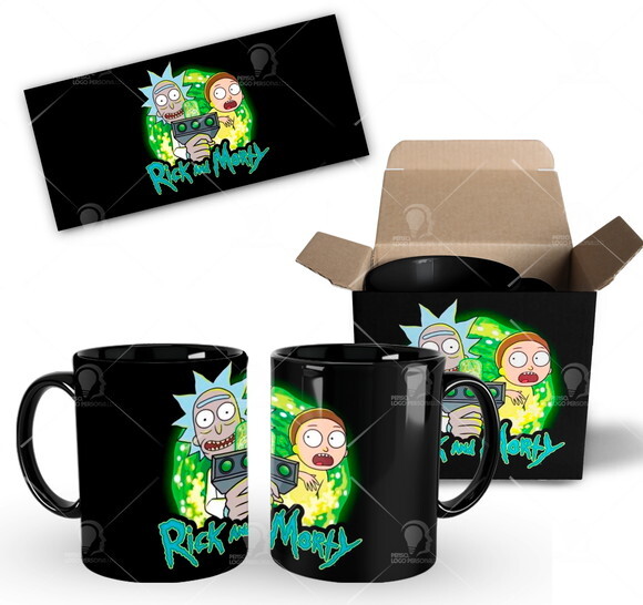 Caneca Personalizada Rick e Morty Netflix + Caixinha Mod 002
