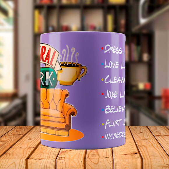 Caneca Personalizada Série Friends Central Perk com Nome