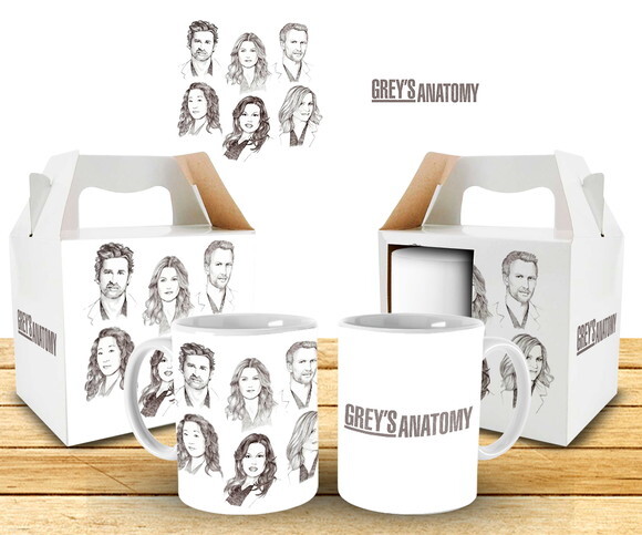 Caneca Personalizada Série Grey's Anatomy + Caixinha #