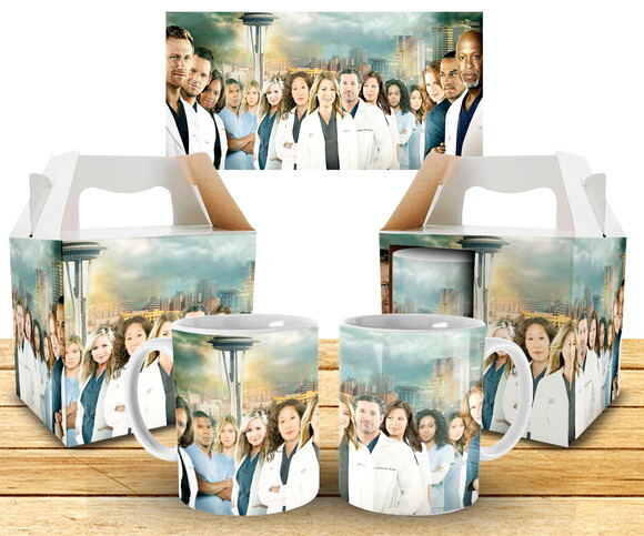 Caneca Personalizada Série Grey's Anatomy + Caixinha #