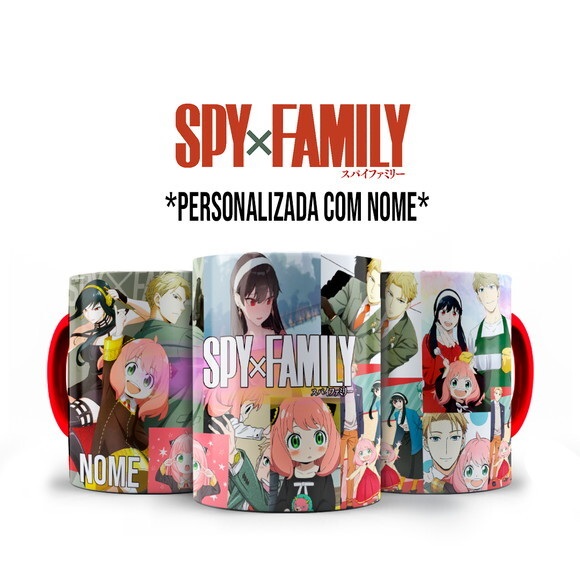 Caneca Personalizada Spy × Family com Nome