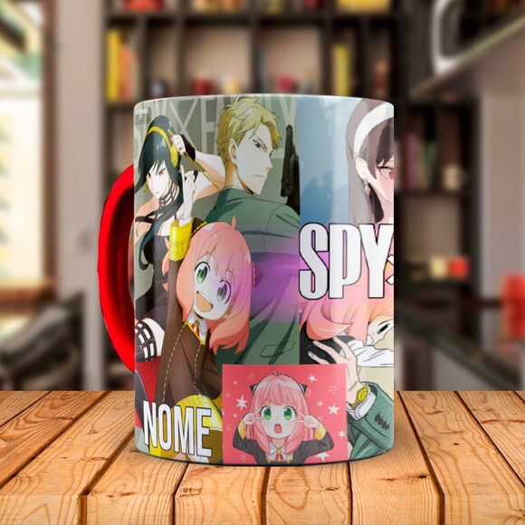 Caneca Personalizada Spy × Family com Nome