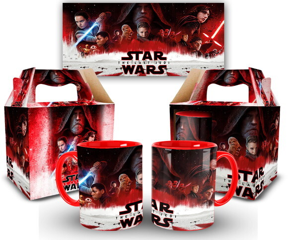 Caneca Personalizada Star Wars Último Jedi + Caixinha 1 unid