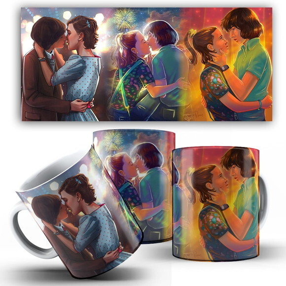 Caneca Personalizada Stranger Things Mike Eleven + KIT #14.2
