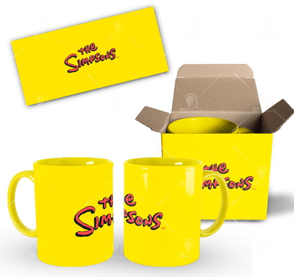 Caneca Personalizada The Simpsons + Caixinha Mod 001