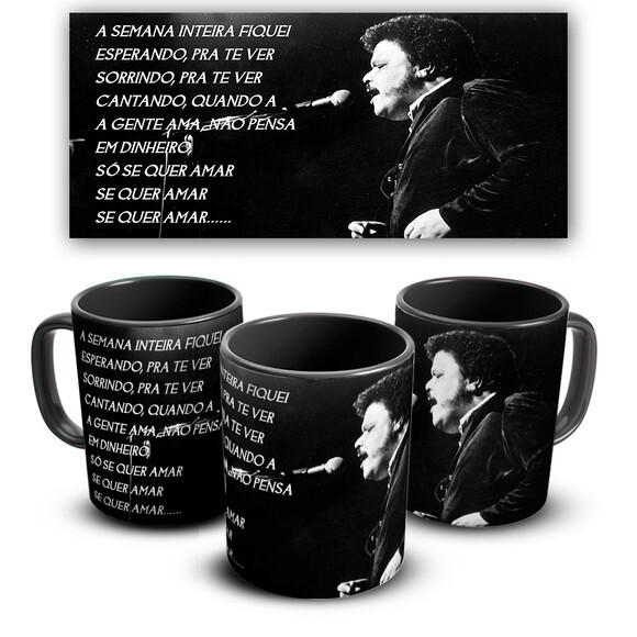 Caneca personalizada Tim Maia Só Se Quer Amar + Caixinha