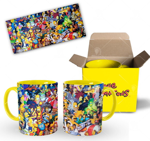 Caneca Personalizada The Simpsons Homer + Caixinha Mod 003