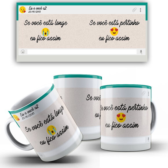 Caneca Personalizada Whatsapp Namorados Com Nome E Foto