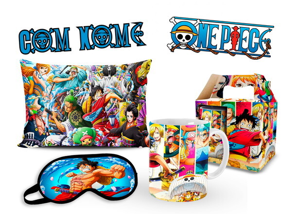Caneca Personalizada+ Kit One Piece Wano com Nome